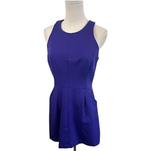 Milly Purple Sleeveless Dress Racerback Mini Size M